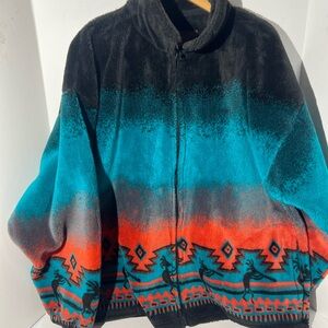 Vintage Bear Ridge Outfitters Fleece Kokopelli jacket 2XL
